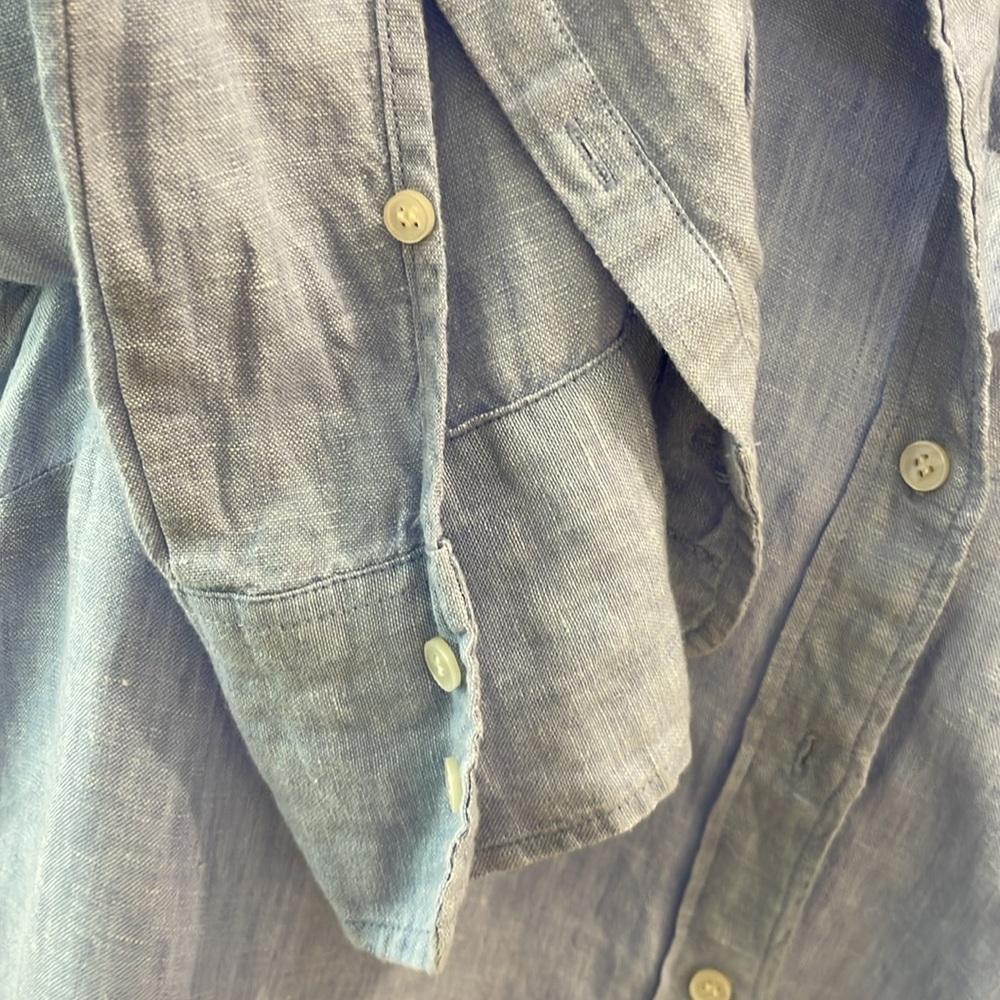 Jcrew Baird McNutt Irish linen shirt women - Picture 4 of 8